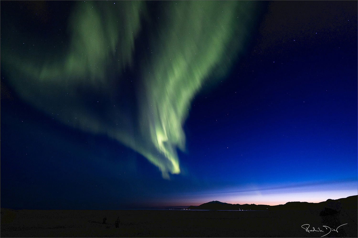 Aurora Borealis Polarlichter in Island