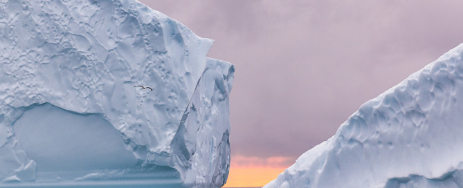 Magisches Licht in der Disko Bucht, Eisfjord, Grönland