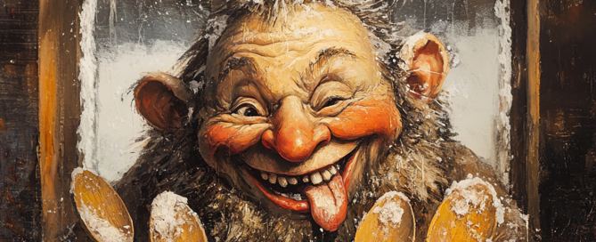 Þvörusleikir mit KI Midjourney generiert von Radmila Dier