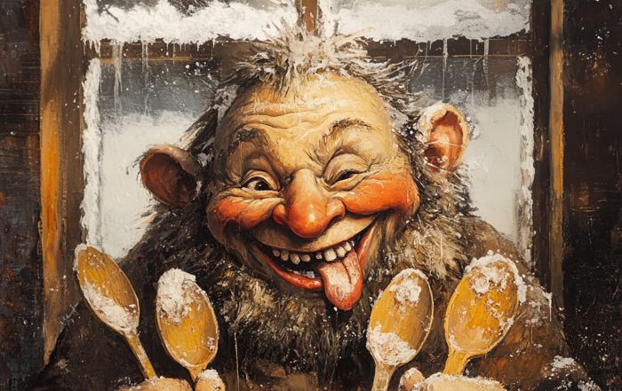 Þvörusleikir mit KI Midjourney generiert von Radmila Dier