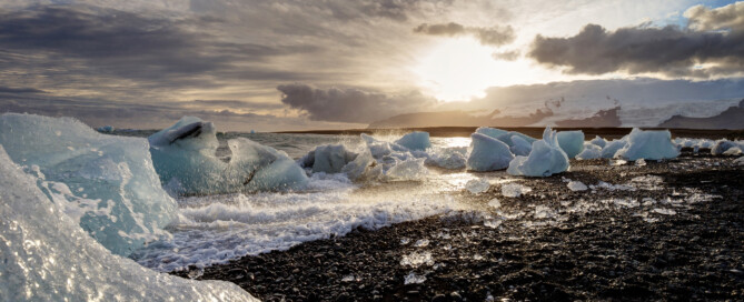 island Gletscherlagune diamond beach, foto Radmila Dier