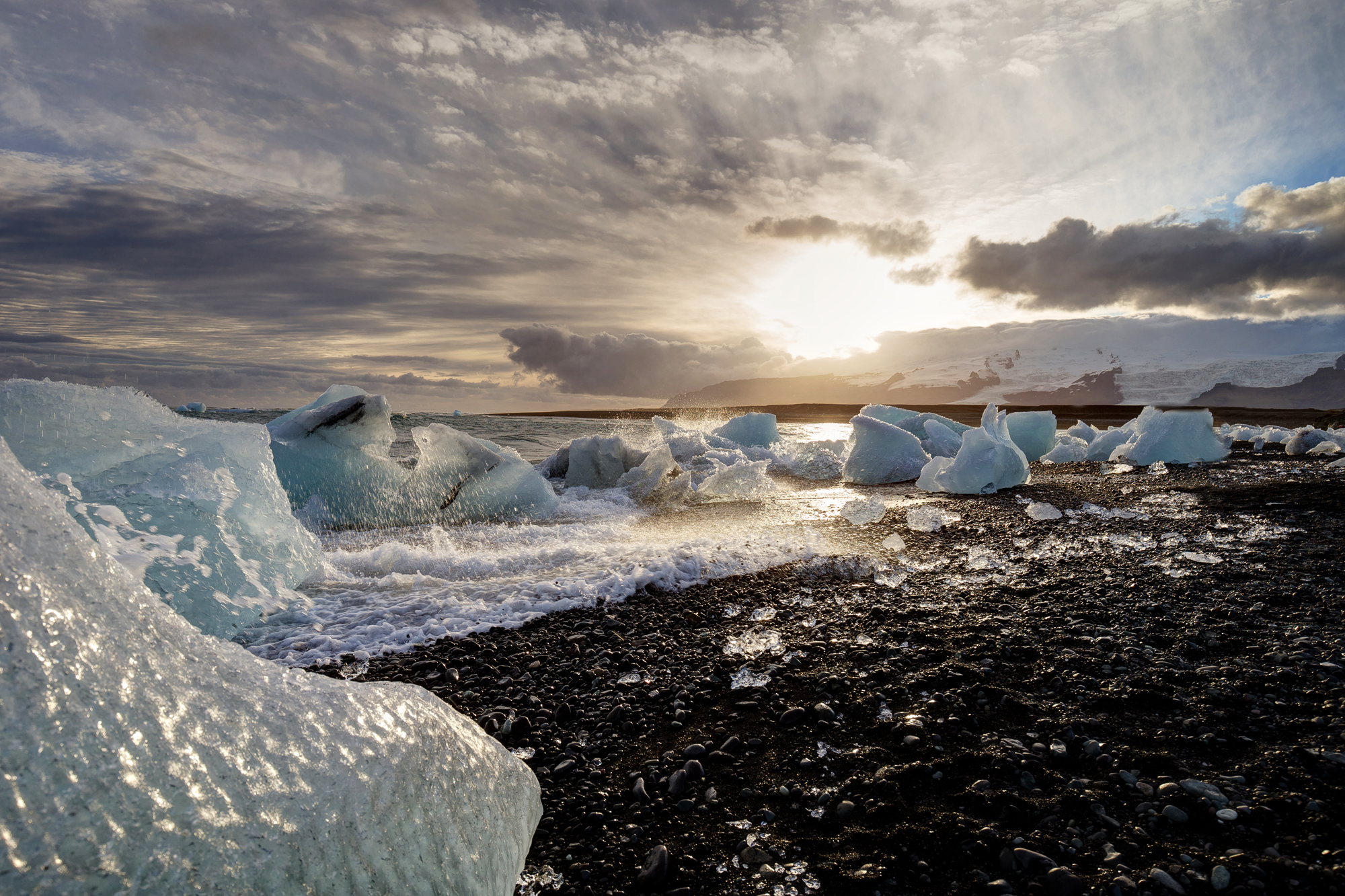 island Gletscherlagune diamond beach, foto Radmila Dier