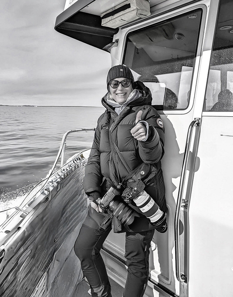 Profifotografin Radmila Dier bei einer Fotoreise in Grönland