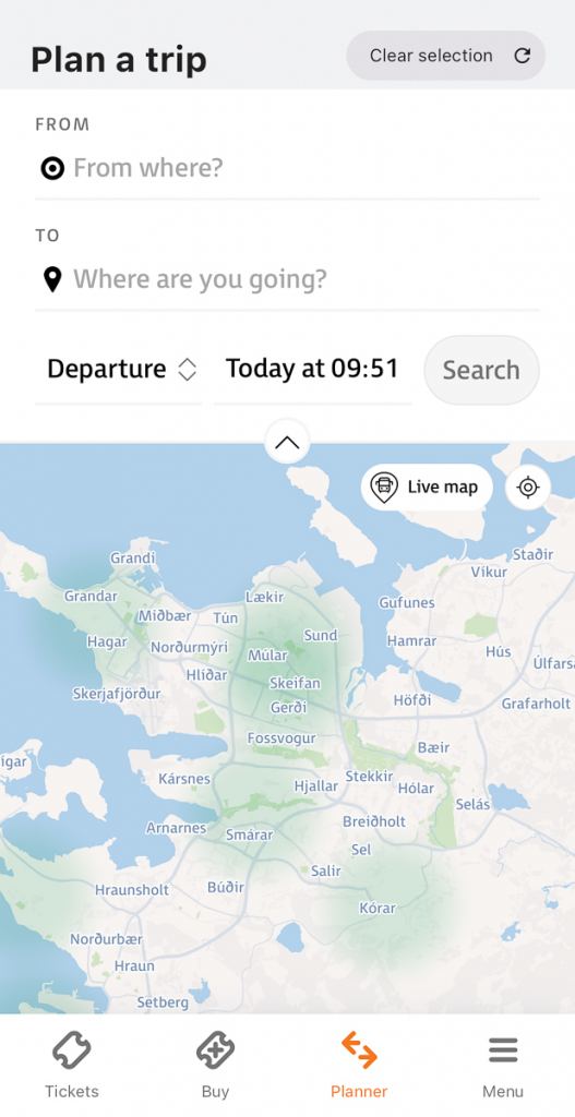 Klapp ist die kostenlose App für öffentliche Verkehrsmittel in Island